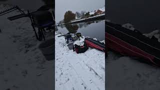 Wykewell section, on a snowy Thorne canal ❄️❄️🎣🥶🥶🥶🥶