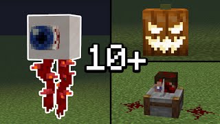 10+ SCARY Halloween Build Hacks in Minecraft!