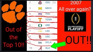 Crazy college football season!! Playoff picture in TOTAL chaos! 2 loss LSU ranked too high!