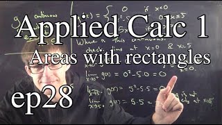 Applied Calc 1 Ep 28: Area estimates with rectangles