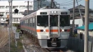 飯田線駄科駅　313系1700+400番台　トップナンバー普通列車