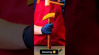 Hammers made of wood🤷 and steel fantastic video for making 😎