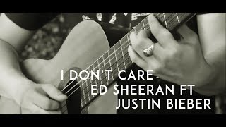 Ed Sheeran & Justin Bieber - I Don't Care ( Acoustic Karaoke / Backing Track )