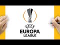 HOW TO DRAW THE UEFA EUROPA LEAGUE LOGO | STEP-BY-STEP TUTORIAL