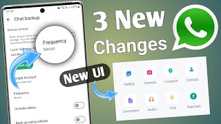 Whatsapp's New UI: 3 Exciting Changes | whatsapp new update | whatsapp new features