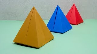 How To Make a Paper 3D Pyramid | Very Easy Origami Pyramid for Beginners   DIY Crafts Ideas