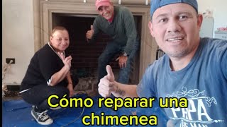 Cómo reparar una chimenea paso a paso #tutorial #chimenea #reparar #suscribete