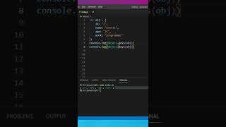 how to convert object into array #coding #javascript #shorts