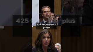 Kristy Noem Reveal SHOCKING Stats - Are Criminals Taking Over Our Country? #bordersecurity