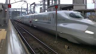 山陽新幹線 下り さくら565号（8両編成） N700系 R7編成 JR九州 熊本総合車両所 広島 入線 00835