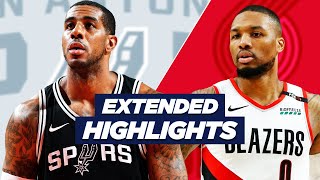 SPURS at TRAIL BLAZERS FULL GAME HIGHLIGHTS | NBA HIGHLIGHTS TODAY