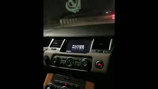 night gedi route on black range rover with Punjabi song #car status #jass bajwa song #ipl #night car