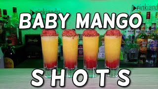 BABY MANGO SHOT 🥃🥭 | Aprende a Preparar este Delicioso Shot, Su Sabor Te Sorprenderá! 🟢Drinkiando🔴
