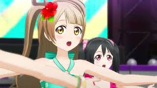 【LoveLive!スクフェスACHM】「KiRa-KiRa Sensation!」μ's（水着風衣装）60fps WQHD 2K1440p