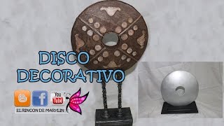 2 formas de hacer un Disco Decorativo Oriental - Diy Como hacer objeto decorativo de carton