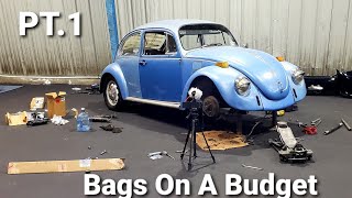 Bagging My VW Beetle | Empi Through Rod Install !!