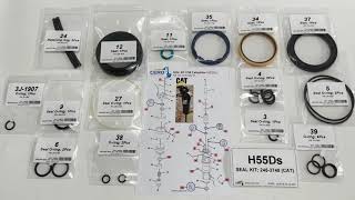 245-3748 CAT H55Ds Seal Kit 2453748 Caterpillar H55Ds H35DS H45DS Seal Kit