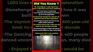 Unsolved Mysteries That Still Baffle Scientists