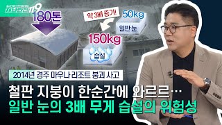 [안전톡톡⛑️] 건물을 무너뜨리는 습설의 파괴력, 어느 정도길래? | KBS Life 250210방송