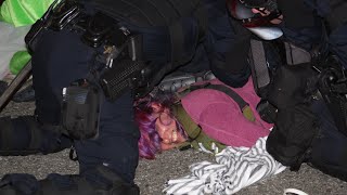 RAINBOW DEFIANCE \u0026 ARREST: activist struggles against riot police on Cal Poly campus