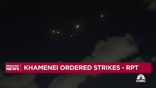 Israel's iron dome intercepted at least some of Iran's projectiles