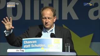 Europawahl: Wahlkampfrede von Graf Lambsdorff in Frankfrurt a. M. vom 20.05.2014