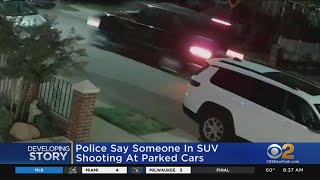 Video shows SUV driver shooting parked cars in Queens