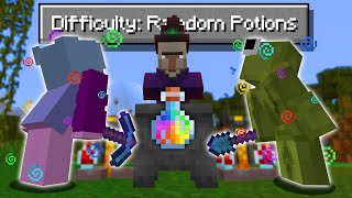 Minecraft But Every Block Gives us RANDOM POTION EFFECTS!