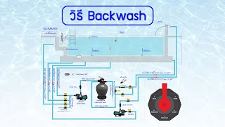 การ Back Wash ถังกรองทรายสระว่ายน้ำ