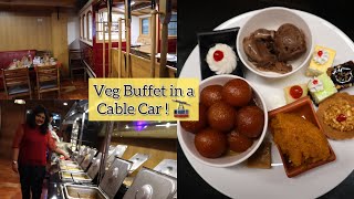 VEG Buffet in a Cable Car theme restaurant! Unique Bangalore places | Food Review | Rasoisaga