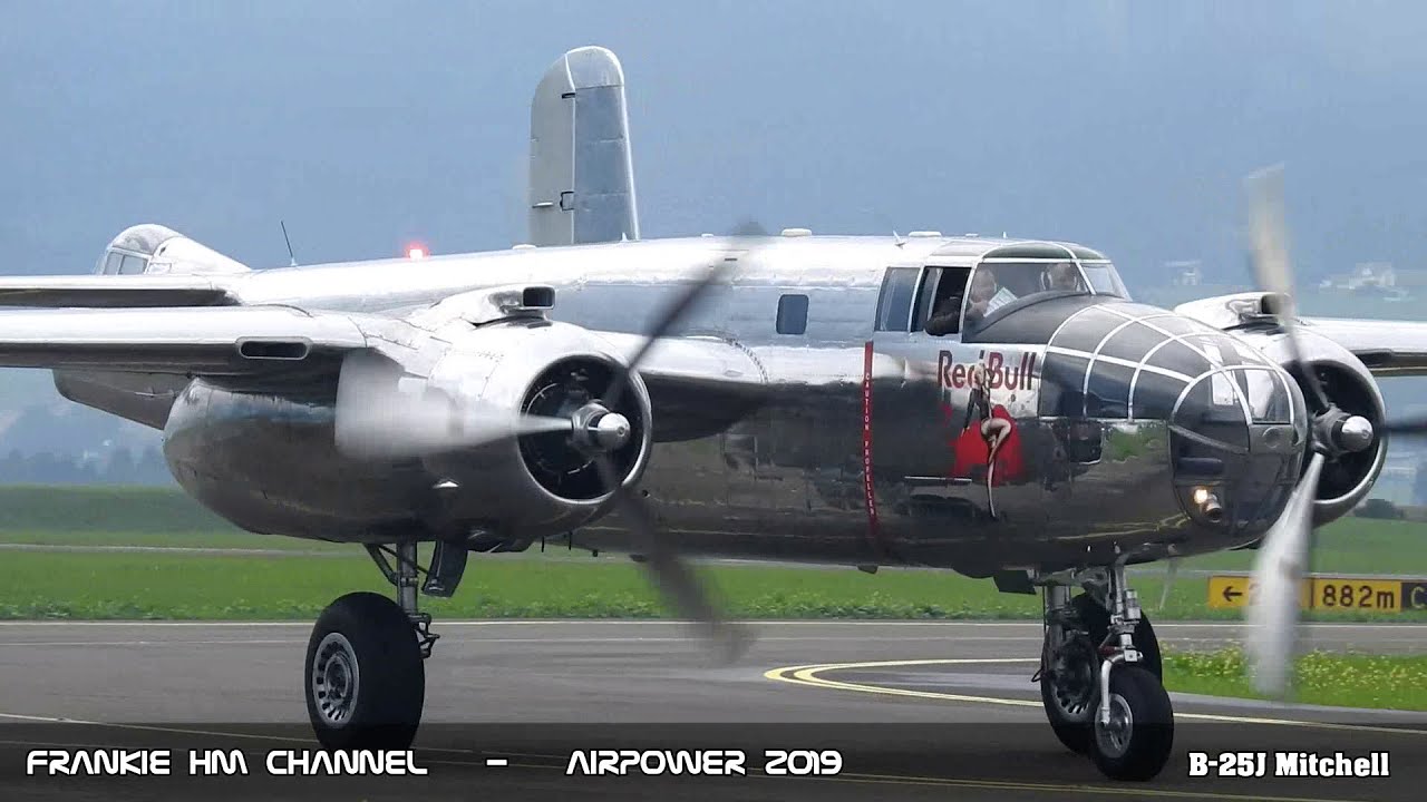 North American B25 Mitchell | B25 Bomber Ww2 | Piston Engine Low Pass ...