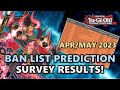 April/May YU-GI-OH BAN LIST PREDICTION Survey Results! | 200+ Responses! | 2023