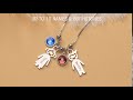 404382nr rosefeels personalized 1 10 charms kids names with birthstones necklaces mother s day gifts