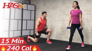 15 Minute HIIT Workout for Fat Loss & Strength: Tabata High Intensity Interval Training Home Routine