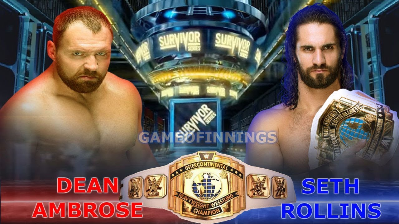 Dean Ambrose Vs Seth Rollins Mega Match For IC Title At Survivor Series ...