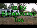 10 RV Boondocking Tips - Dry Camping Tips For Newbies to Veterans