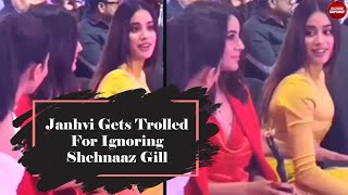 Janhvi Kapoor Trolled For Ignoring Shehnaaz Gill | Janhvi Kapoor | Shehnaaz Gill | Bollywood Gupshup