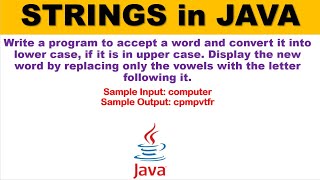 Replace vowels in a string in JAVA | TechVidya