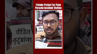 Pune Porsche Crash: Friends Of Victims Hold Protest In Front Of Pune Municipal Corporation