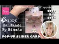 100% Handmade By Rimmie | Pop-up Slider Card Step-by-Step | Cardmaking Marianne Design