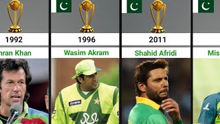 List of All Pakistani Captains in ICC ODI Cricket World Cup 1975-2023