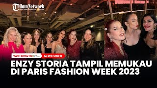 Enzy Storia Tampil Memukau di Catwalk Paris Fashion Week 2023 Bareng Kendal Jenner dan Aishwarya Ray