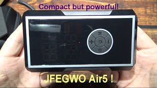 JFEGWO Air5 Portable Air Compressor Kit Review! (Build In Flashlight, OLED Display, Powerful!)