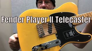 Fender Player II Telecaster Maple Fretboard Butterscotch Blonde Demo