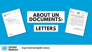 About UN Documents: Letters