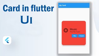 Flutter Tutorial - Card