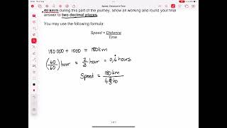 Grade 10/11/12 Maths Lit - Speed, Distance & Time