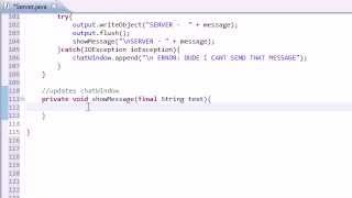 Intermediate Java Tutorial 046 Displaying Messages in the Chat Window