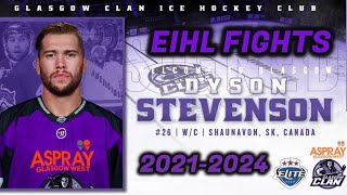 Dyson Stevenson EIHL fights 2021-2024