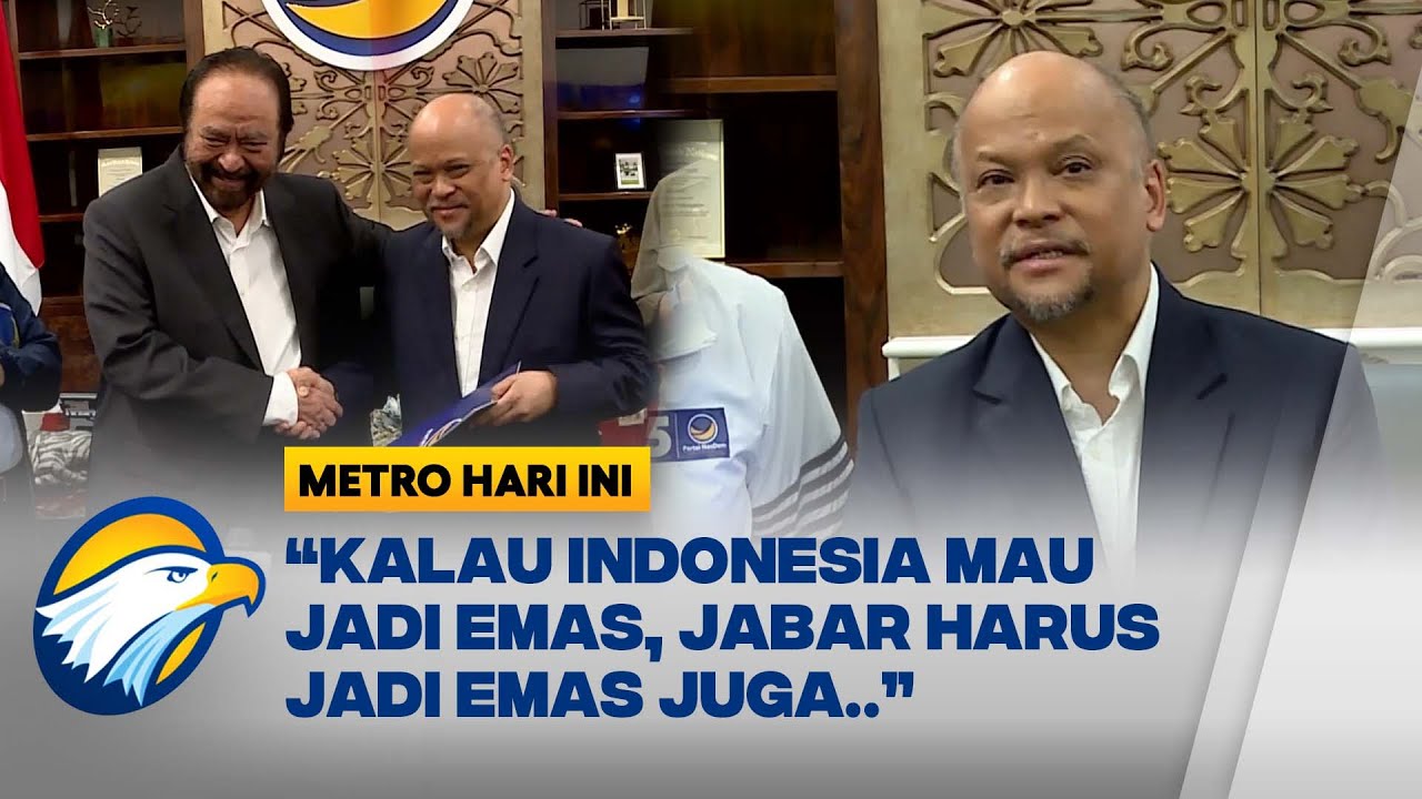 Partai NasDem Usung Ilham Habibie Di Pilgub Jabar - YouTube